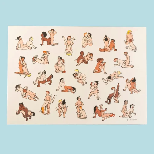Best Sale Affiche Kamasutra - Risographie A3 Papeterie