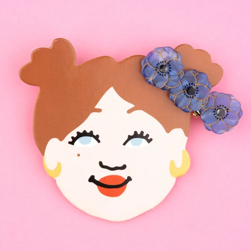 Fashion Barrette Anémone Barrettes