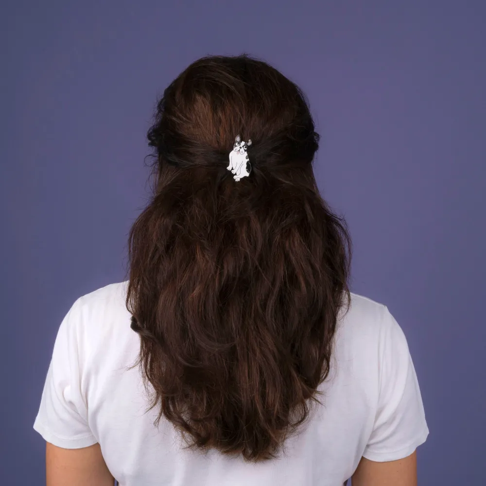 Hot Barrette Bouledogue Barrettes