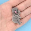 Cheap Barrette Chat Gris Barrettes