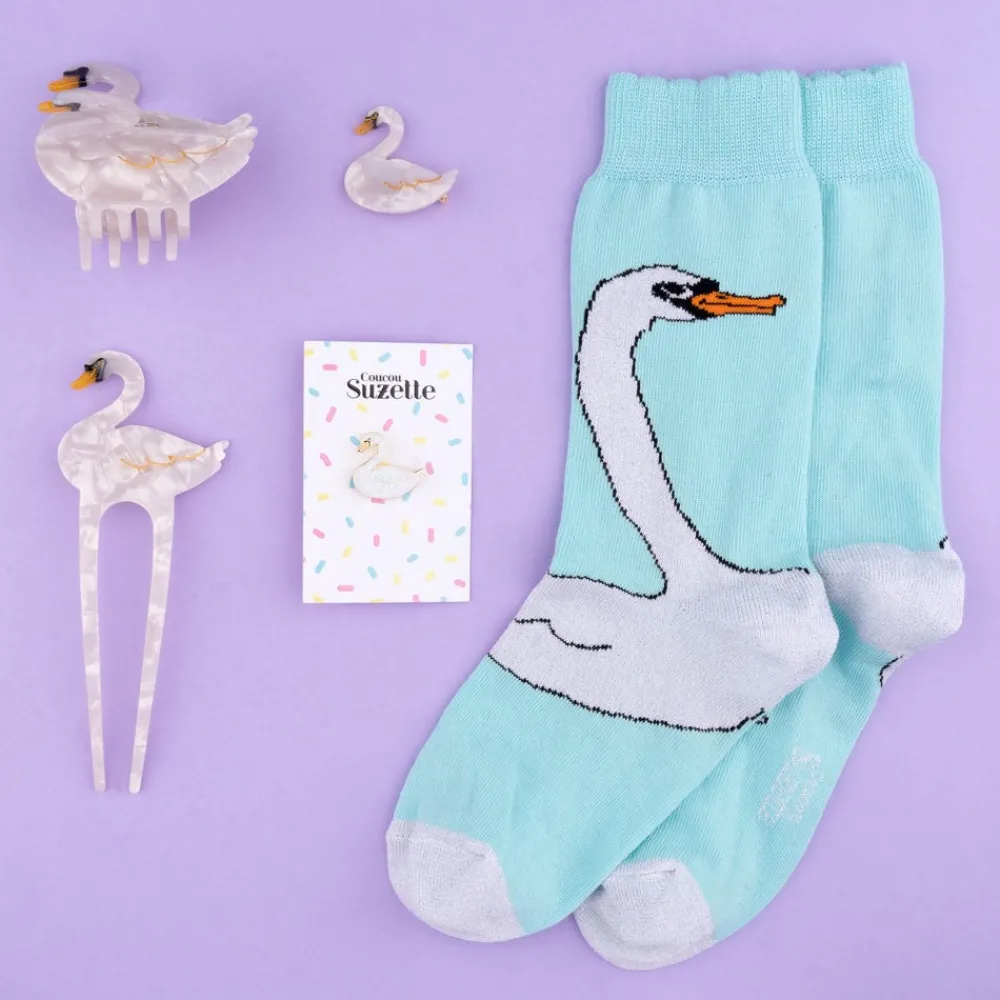 New Barrette Cygne Barrettes