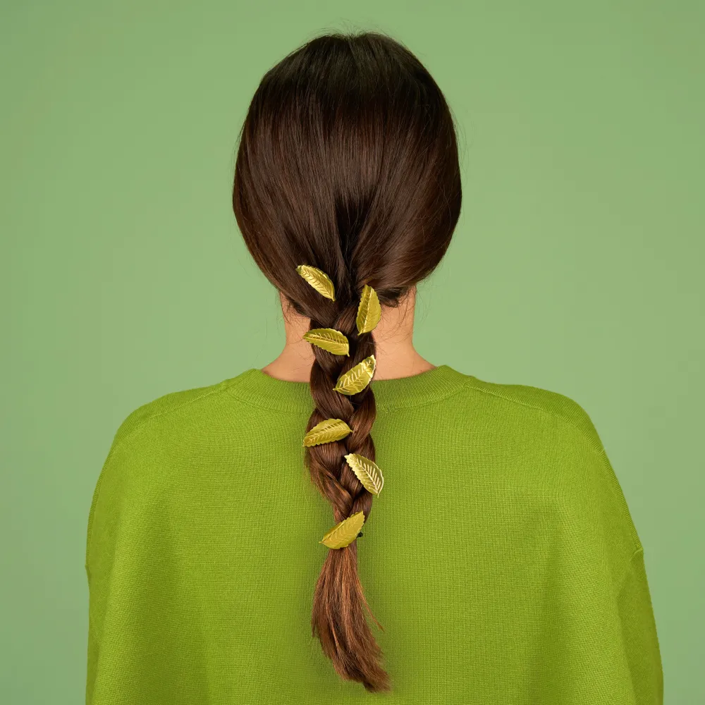 Best Sale Barrette Feuille de châtaignier Barrettes