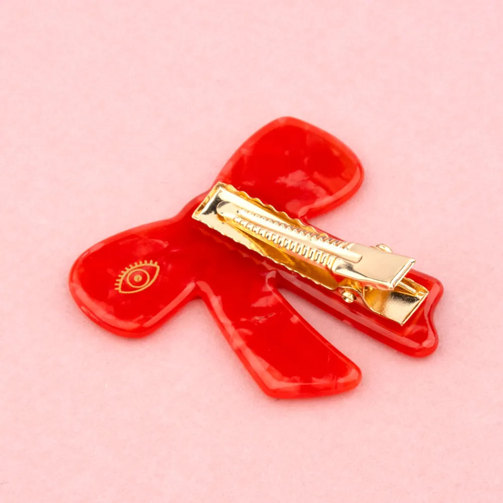 Shop Barrette Noeud Rouge Barrettes