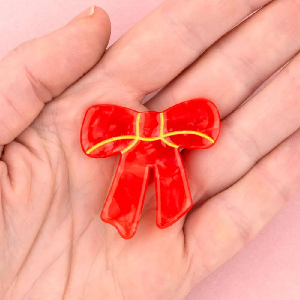 Shop Barrette Noeud Rouge Barrettes