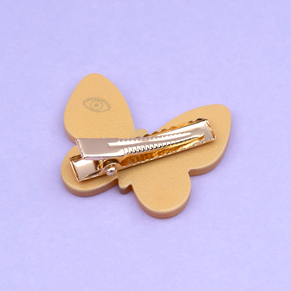Flash Sale Barrette Papillon Jaune Barrettes