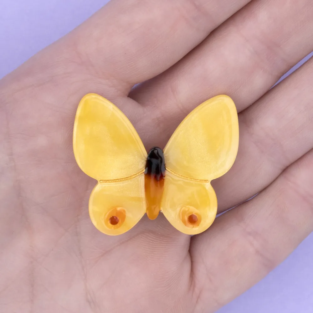 Flash Sale Barrette Papillon Jaune Barrettes