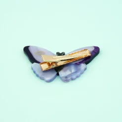Clearance Barrette Papillon Mauve Barrettes