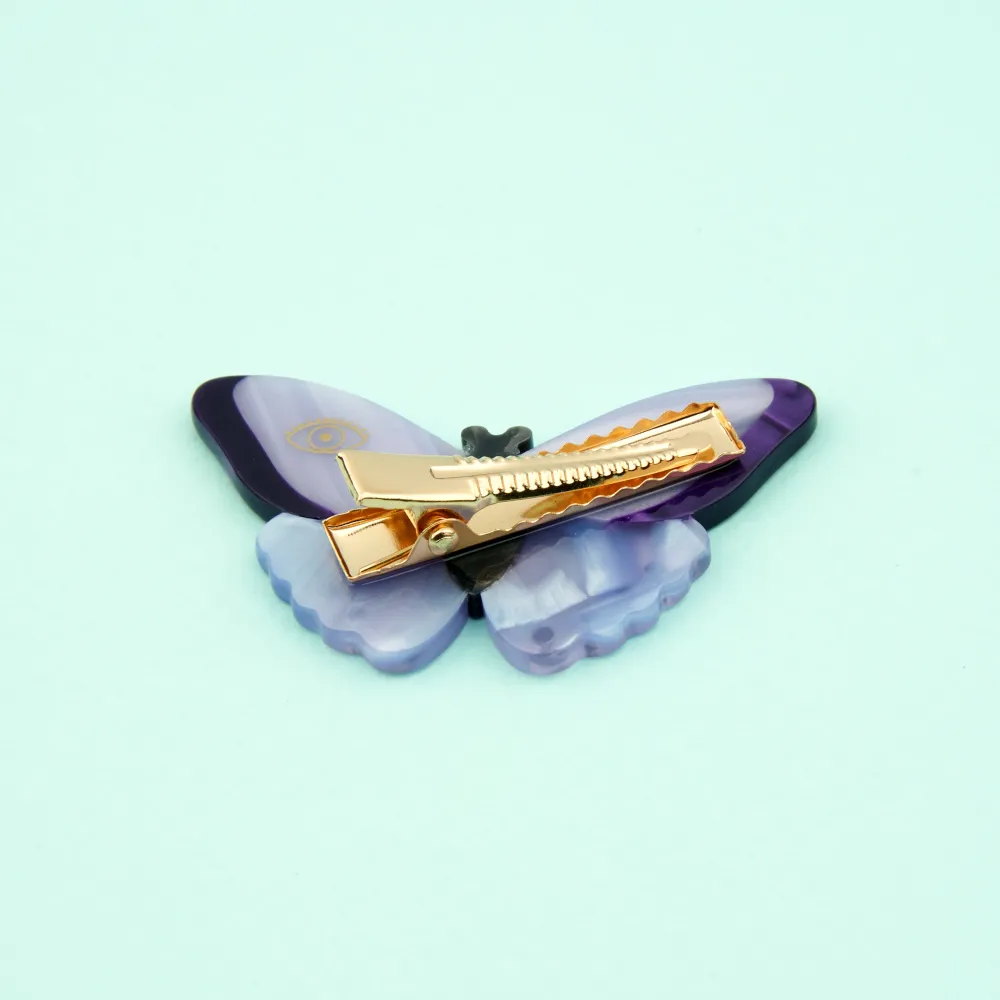 Clearance Barrette Papillon Mauve Barrettes