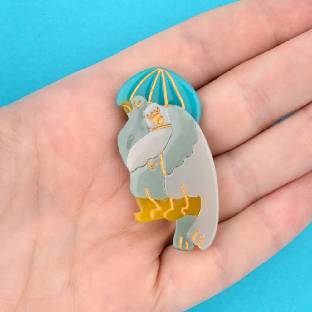 Clearance Barrette Pigeons Parapluie Barrettes