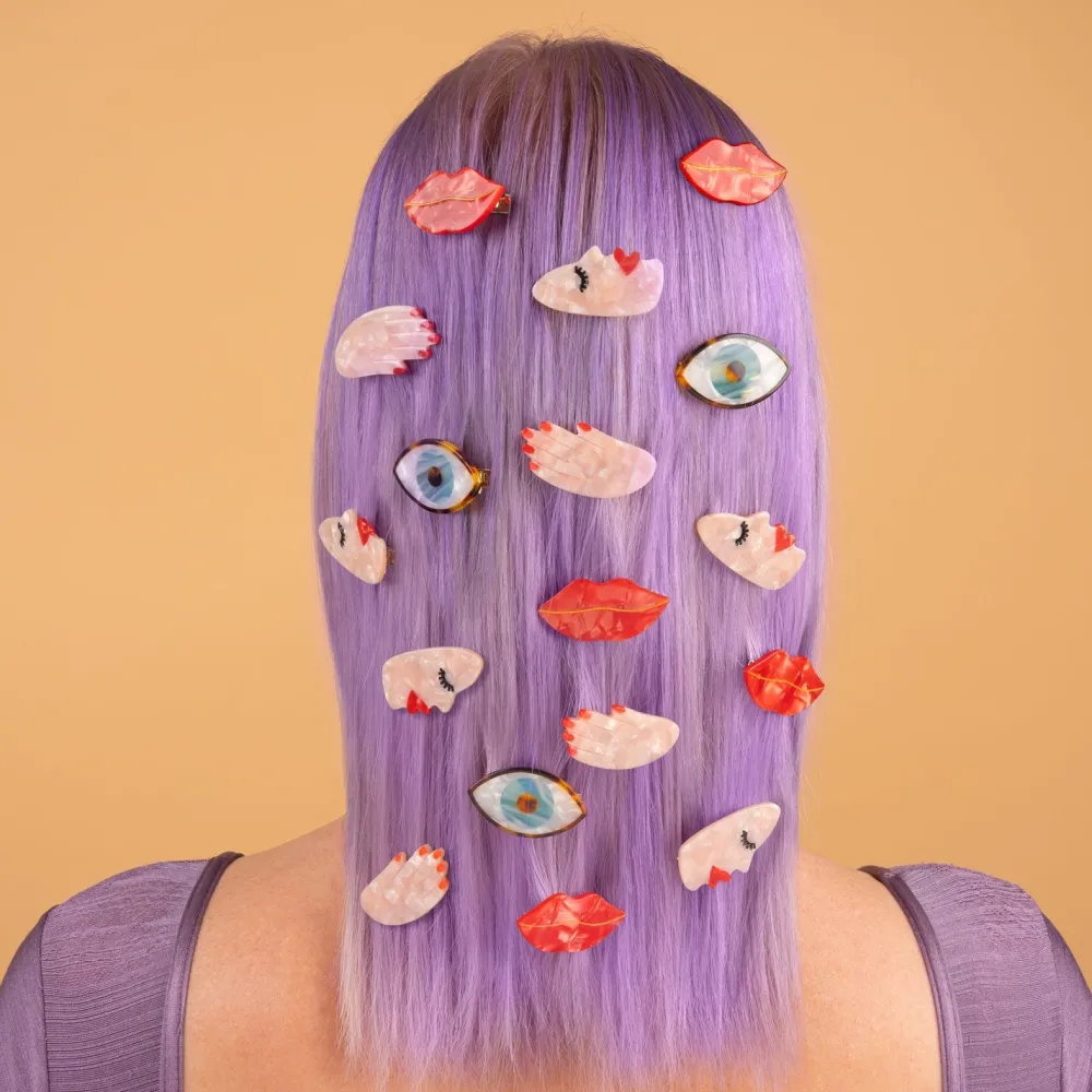 Online Barrette Visage - Blanc Barrettes