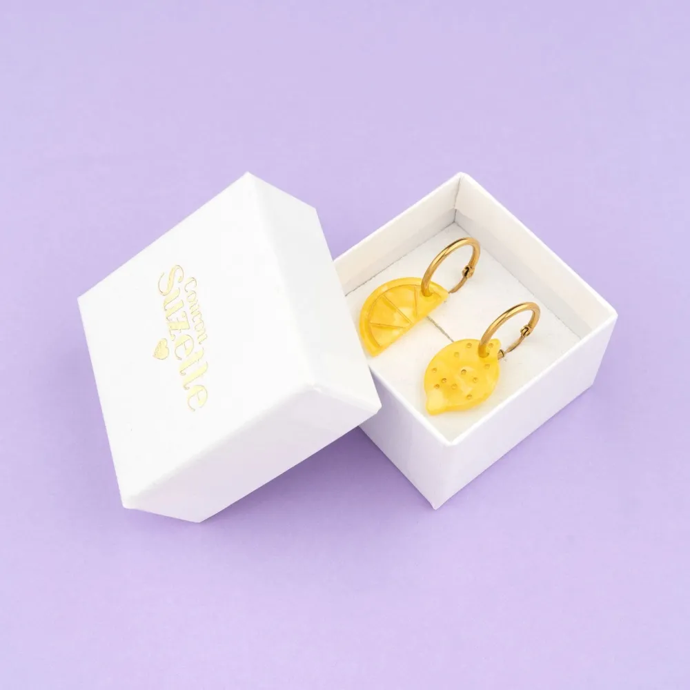 Store Boucles d'oreilles Citron Bijoux