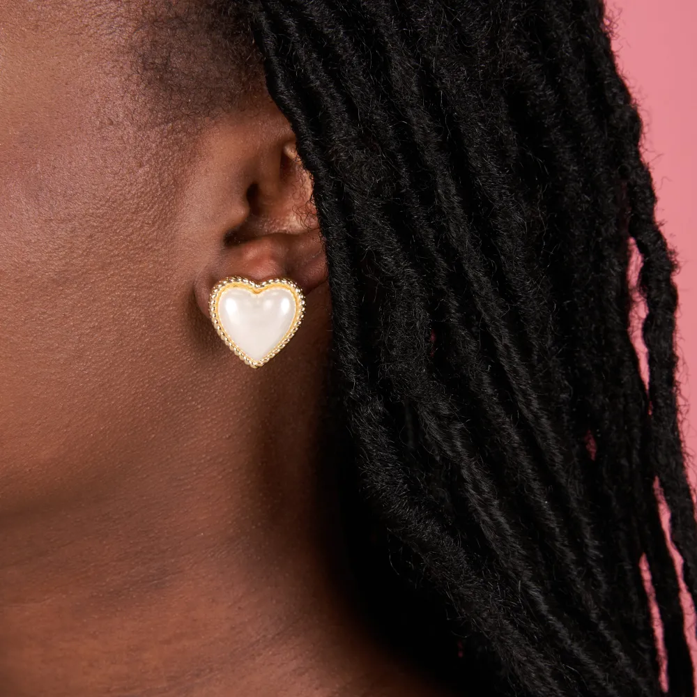 Flash Sale Boucles d'oreilles Coeur Perle Bijoux