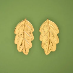 Hot Boucles d'oreilles Feuilles Bijoux