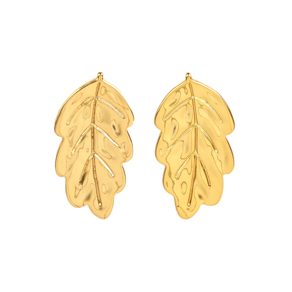 Hot Boucles d'oreilles Feuilles Bijoux