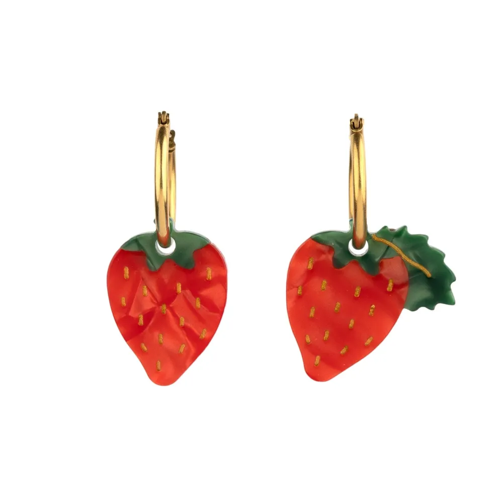 Cheap Boucles d'oreilles Fraise Bijoux
