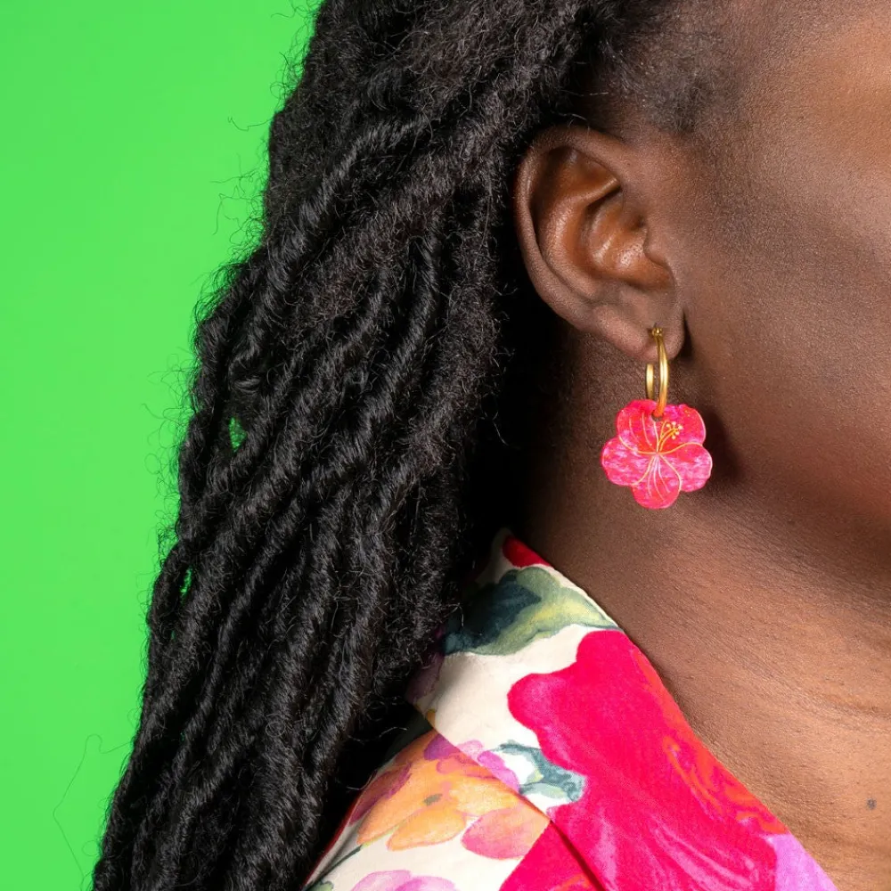 Best Boucles d'oreilles Hibiscus Bijoux