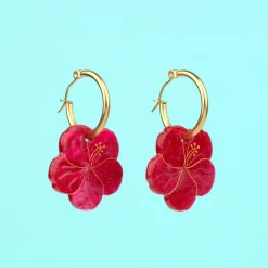 Best Boucles d'oreilles Hibiscus Bijoux