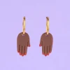 Fashion Boucles d'oreilles Main - Noir Bijoux