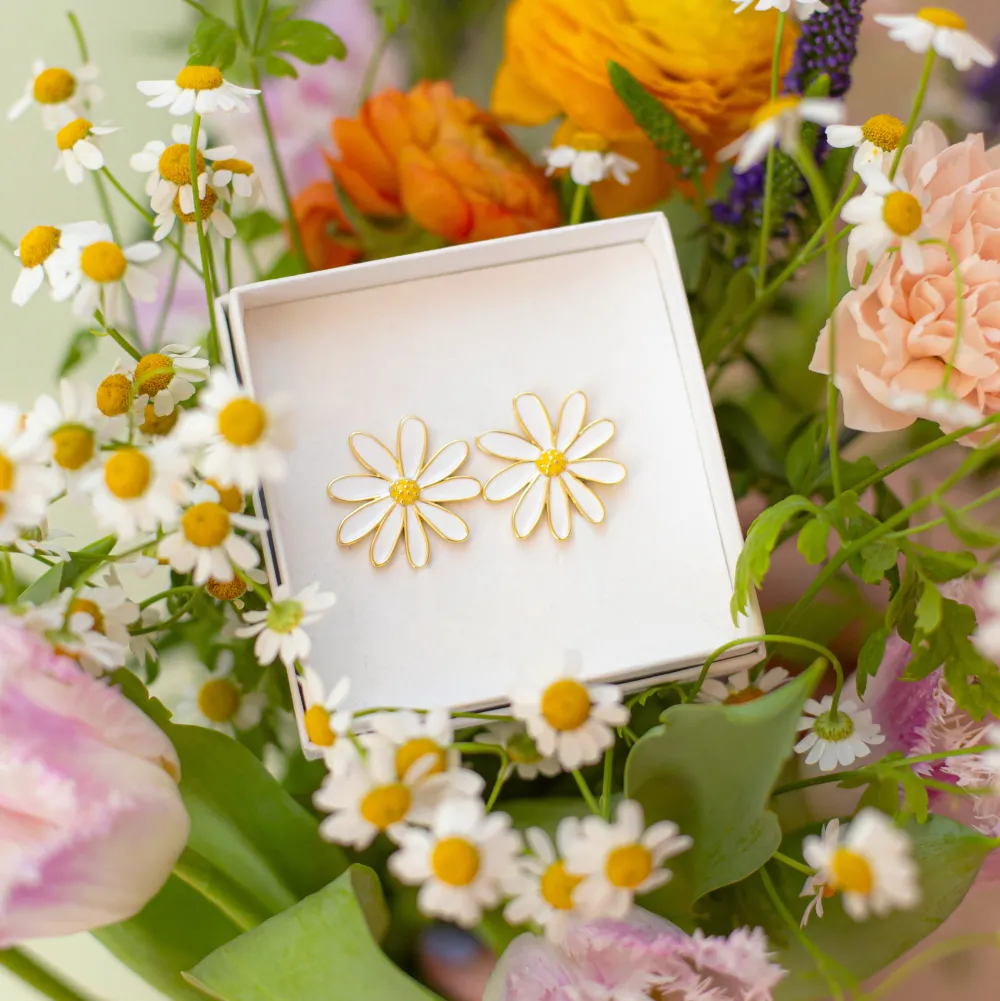 Clearance Boucles d'oreilles Marguerite Bijoux