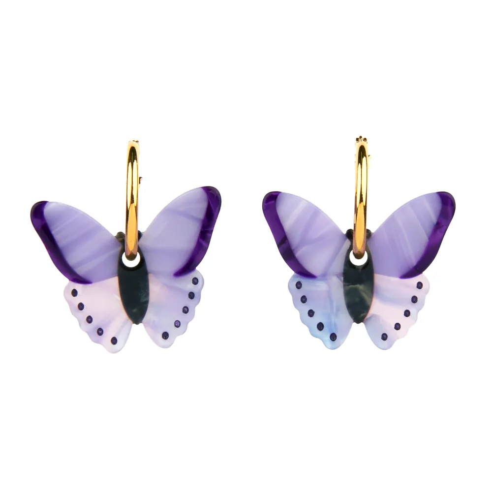 Best Boucles d'oreilles Papillon Mauve Bijoux