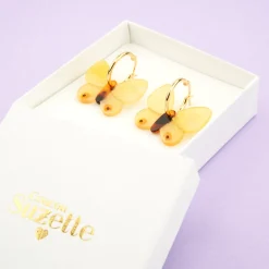 Best Sale Boucles d'oreilles Papillon Jaune Bijoux