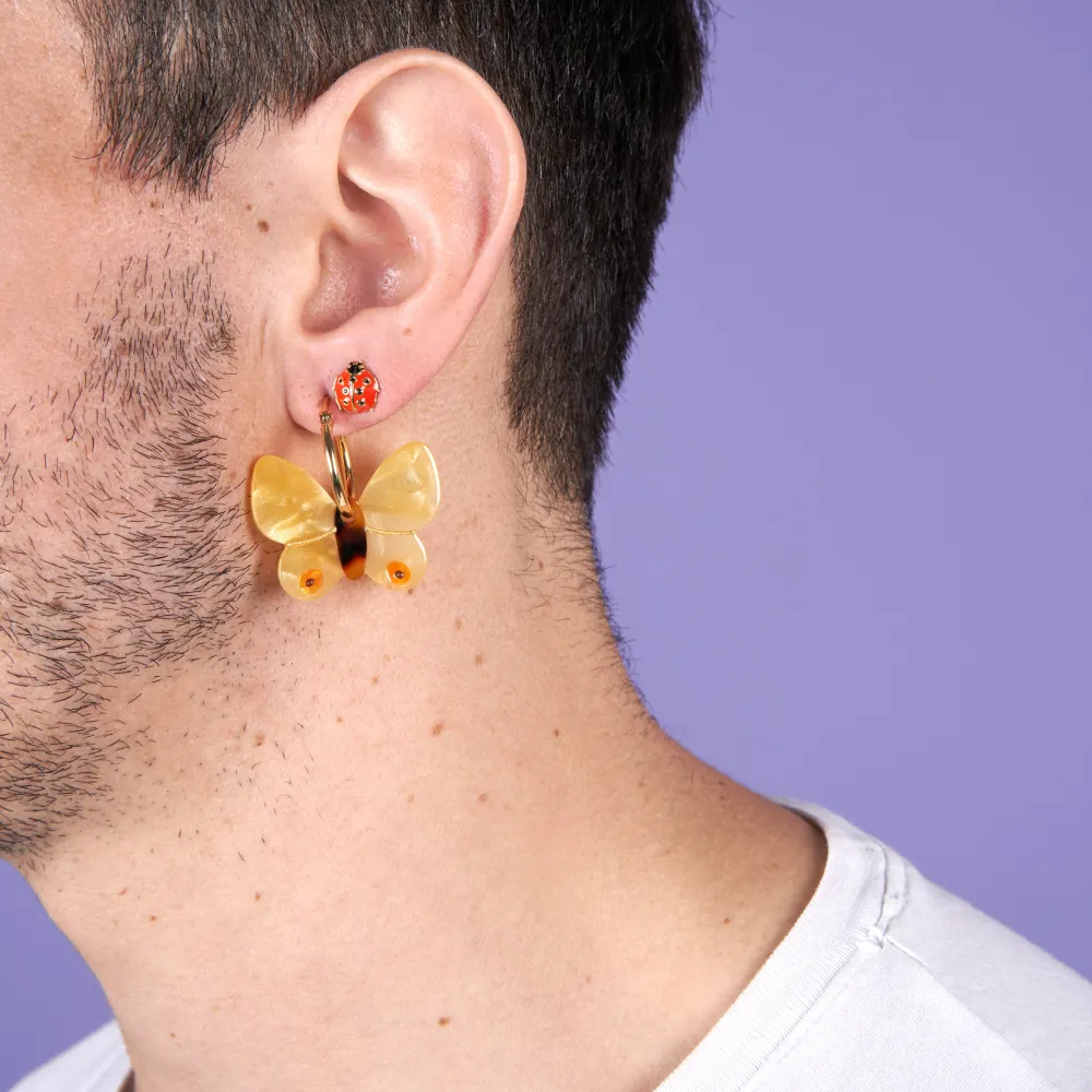Best Sale Boucles d'oreilles Papillon Jaune Bijoux