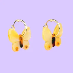 Best Sale Boucles d'oreilles Papillon Jaune Bijoux