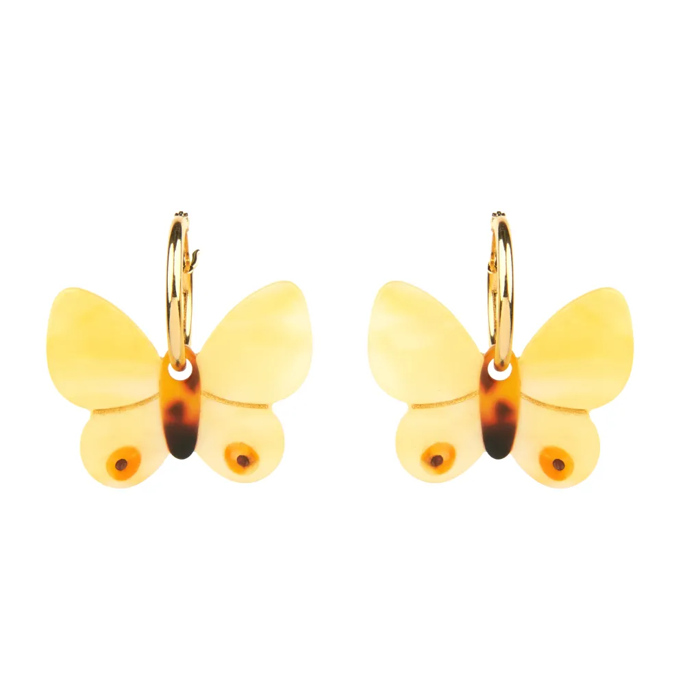 Best Sale Boucles d'oreilles Papillon Jaune Bijoux