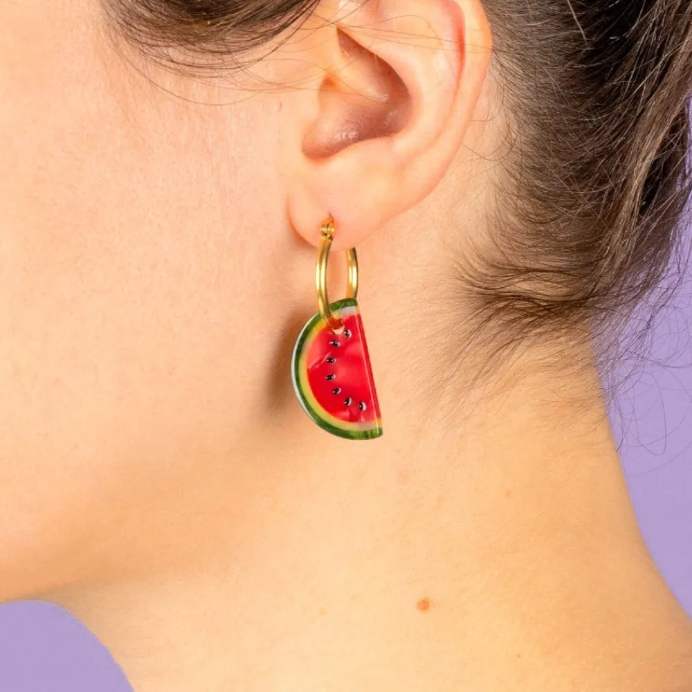 Flash Sale Boucles d'oreilles Pastèque Bijoux