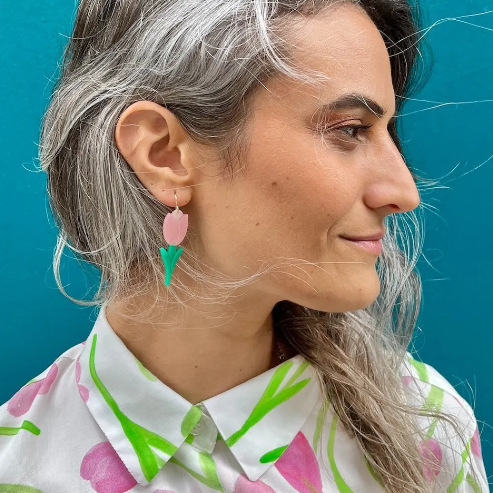 Discount Boucles d'oreilles Tulipe Bijoux