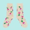 Fashion Chaussettes à paillettes Radis Chaussettes Coton