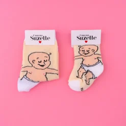 New Chaussettes Bébé Mignon - Blanc Enfant Chaussettes Enfants