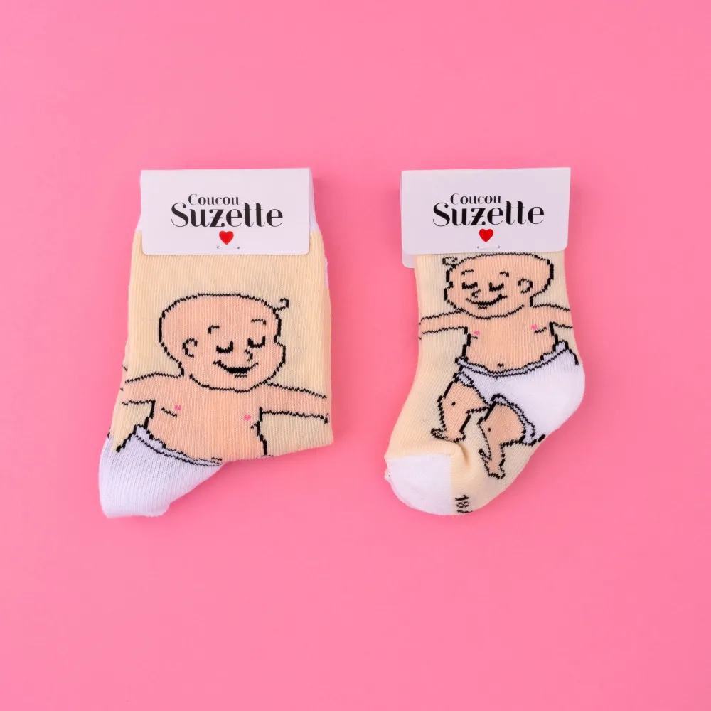 New Chaussettes Bébé Mignon - Blanc Enfant Chaussettes Enfants