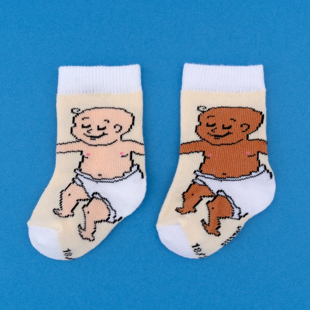 New Chaussettes Bébé Mignon - Blanc Enfant Chaussettes Enfants