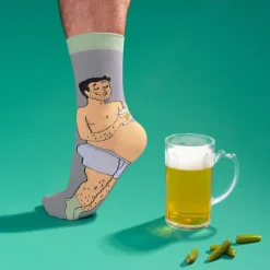 Outlet Chaussettes Bidon Bière - Noir Chaussettes Coton
