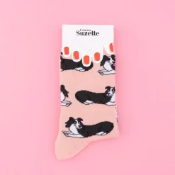 Cheap Chaussettes Border Collie Chaussettes Coton