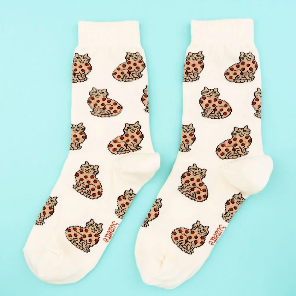 Cheap Chaussettes Chat Bengal Chaussettes Coton