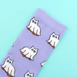 Store Chaussettes Chat Fantôme Chaussettes Coton