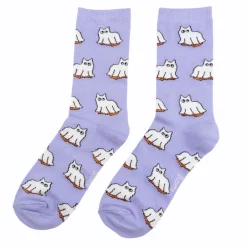 Store Chaussettes Chat Fantôme Chaussettes Coton