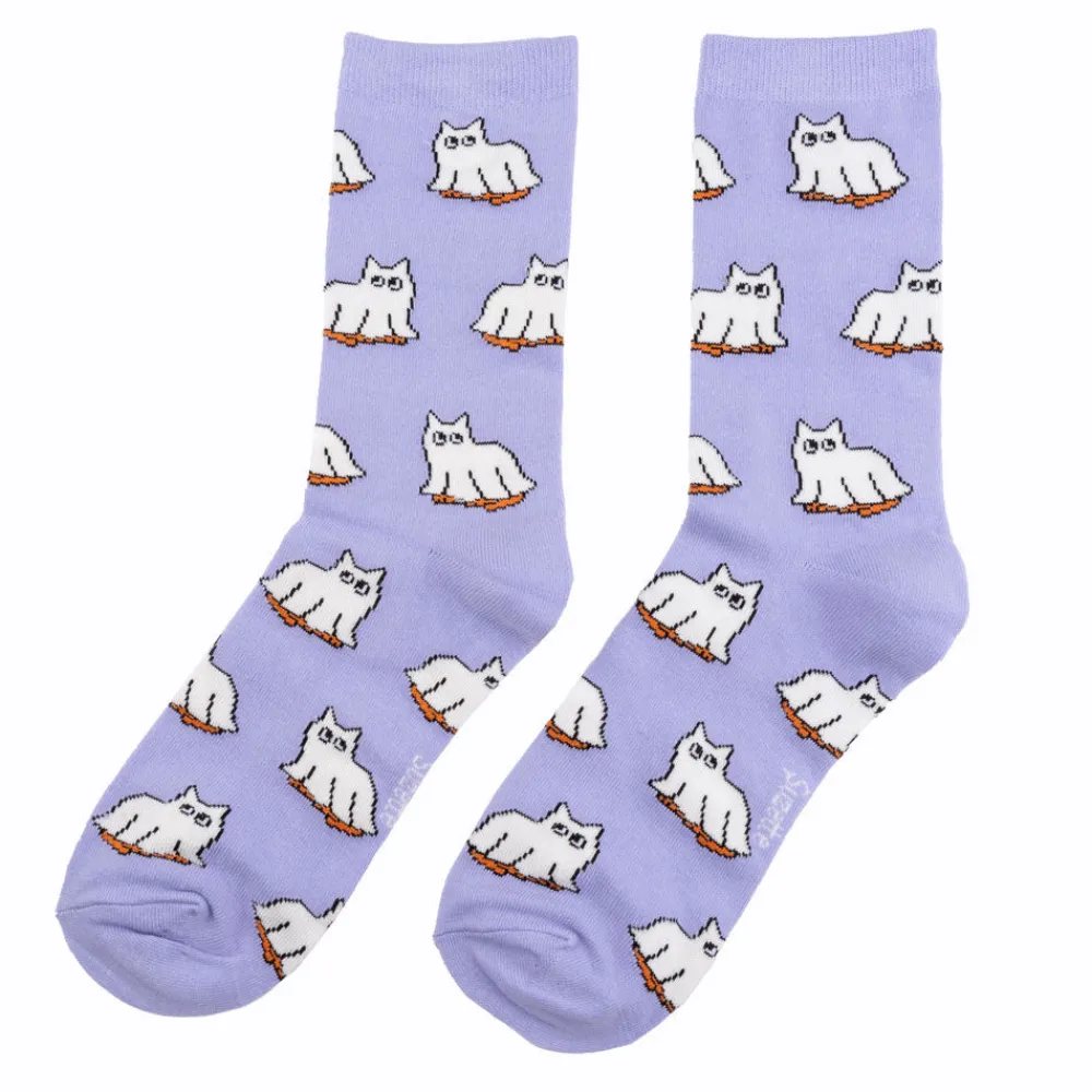 Store Chaussettes Chat Fantôme Chaussettes Coton