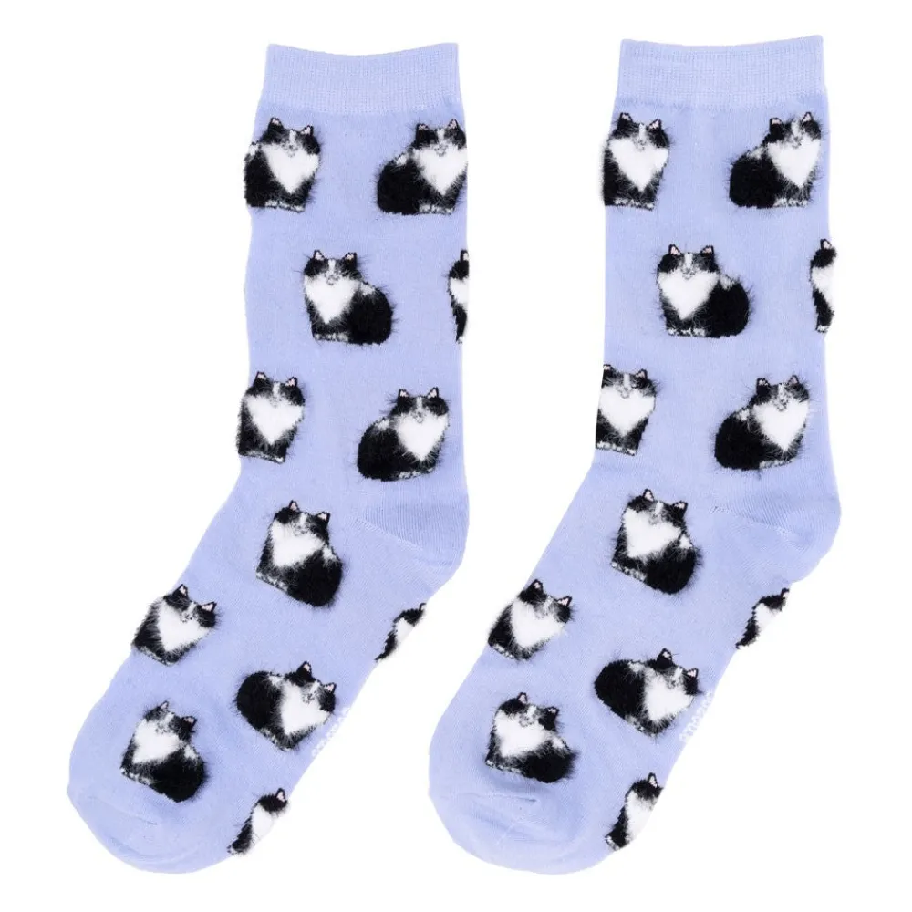 Discount Chaussettes Chat Noir & Blanc Chaussettes Coton