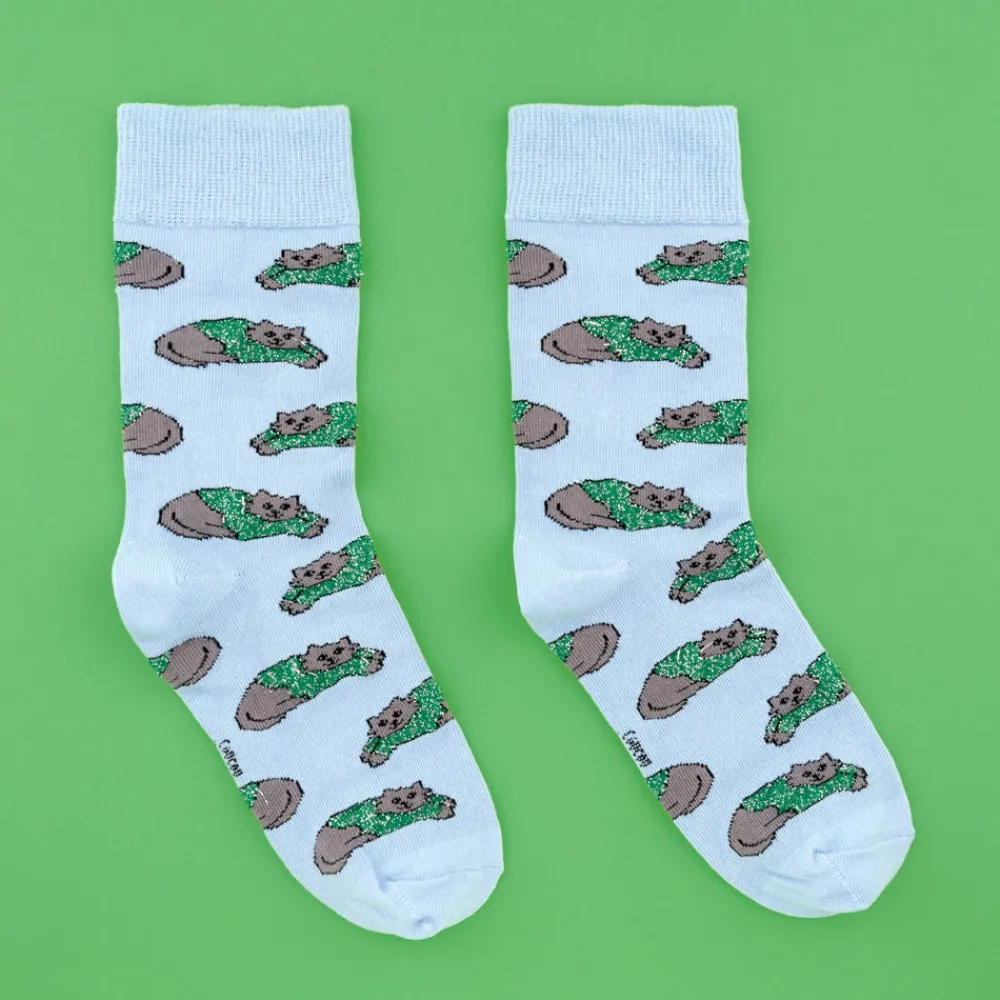 Sale Chaussettes Chat pull d'hiver Chaussettes Coton