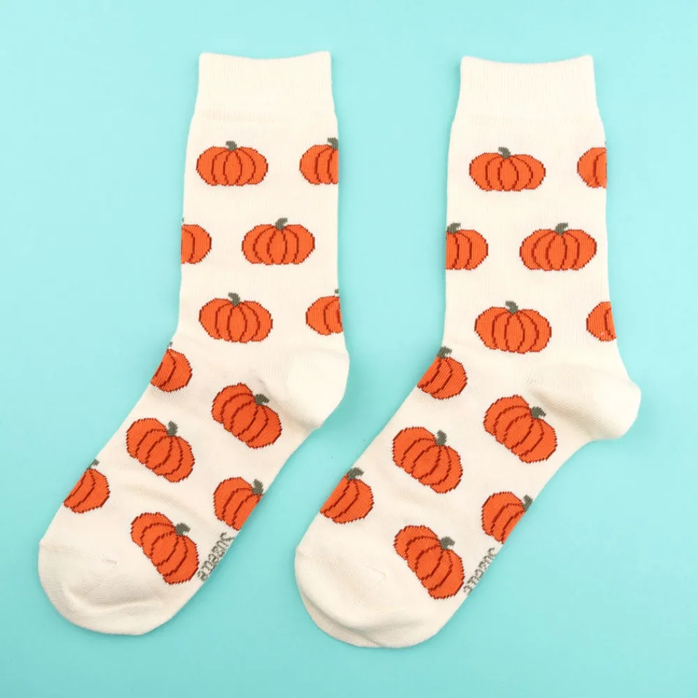 Best Chaussettes Citrouille Chaussettes Coton