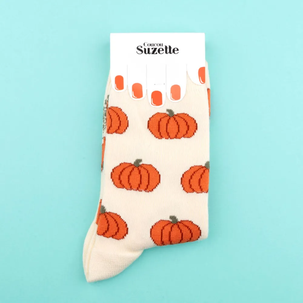 Best Chaussettes Citrouille Chaussettes Coton