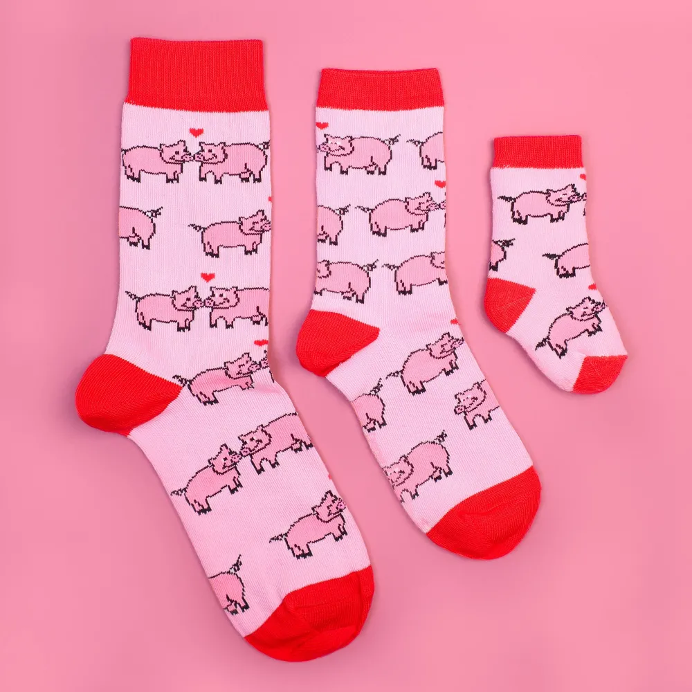 Flash Sale Chaussettes Cochons Amoureux - Enfant Enfant Chaussettes Enfants