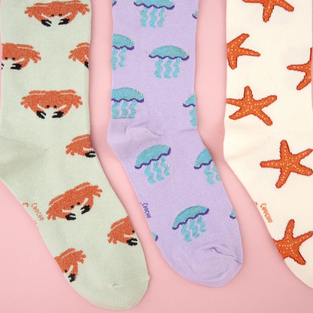 Fashion Chaussettes Crabe Chaussettes Coton