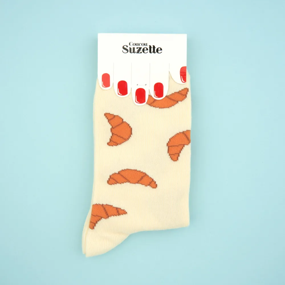 Clearance Chaussettes Croissant Chaussettes Coton