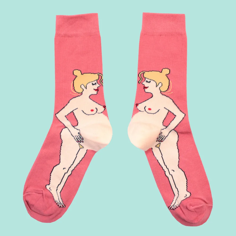 Online Chaussettes Enceinte - Blonde Chaussettes Coton