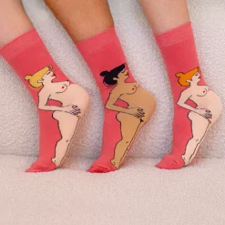 Online Chaussettes Enceinte - Blonde Chaussettes Coton
