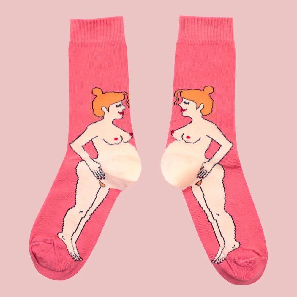 New Chaussettes Enceinte - Rousse Chaussettes Coton